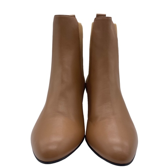 Kahmune Women's Boots Mila Nappa Leather Ankle Heeled Chelsea Neutral Winter NEW - Picture 4 of 11